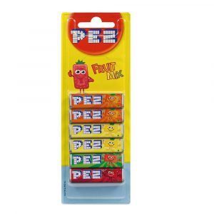 Pez 6 Pack Refill Fruit