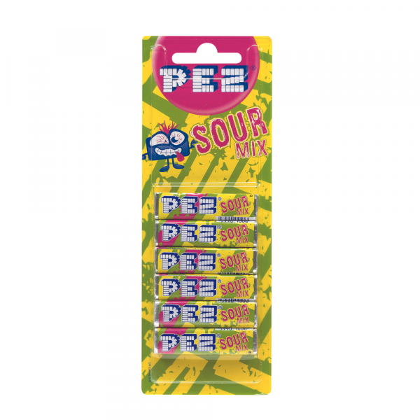 Pez 6 Pack Refill Sour