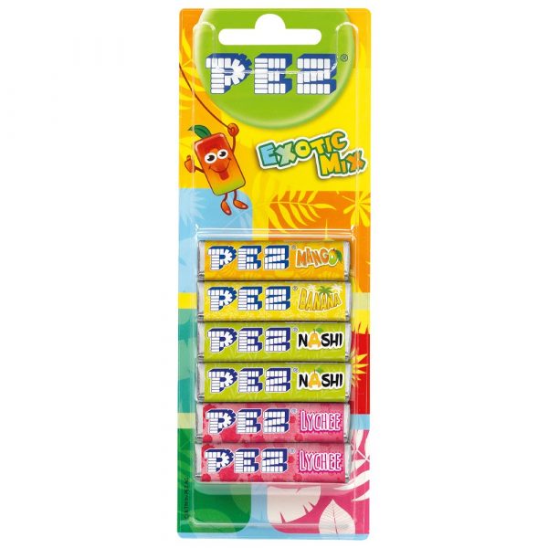 Pez 6 Pack Refill Exotic