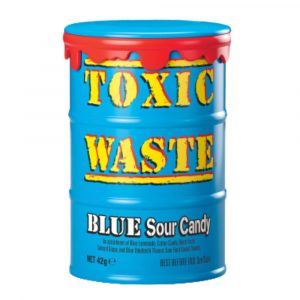 Toxic Waste Blue Sour Candy Drum