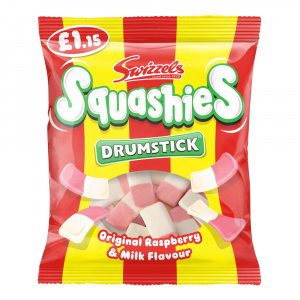 Drumstick Squashies Original Raspberry & Milk Flavour Bag