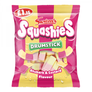 Drumstick Squashies Rhubarb & Custard Flavour Bag