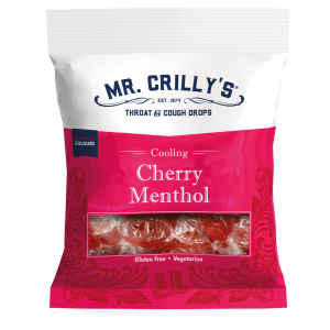 Mr. Crilly's Cherry Menthol Throat & Cough Drops