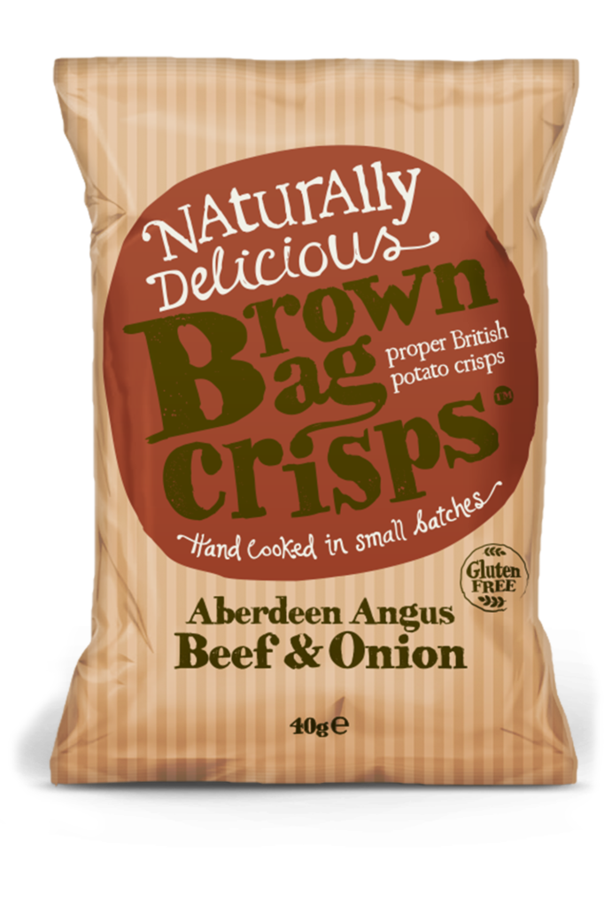 Brown Bag Crisps Beef & Onion