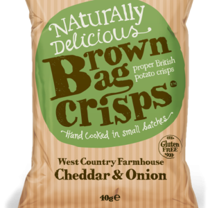 Brown Bag Crisps Farmhouse Cheddar & Onion