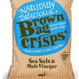 Brown Bag Crisps Sea Salt and Malt Vinegar